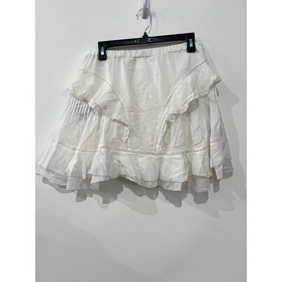 New MARANT ETOILE Size 40 Moana skirt JU0025FA-A1J54E white - Picture 7 of 11